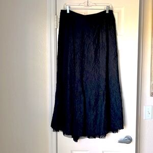 J.Jill long crinkled skirt